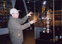 Mark putting the hex on The America's Cup in New Zealand