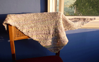 Completed Silk Cap Shawl