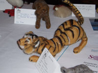 SOAR - needle felted tiger