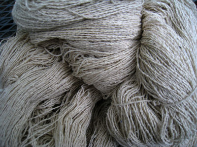Silk/Wool yarn, au naturel